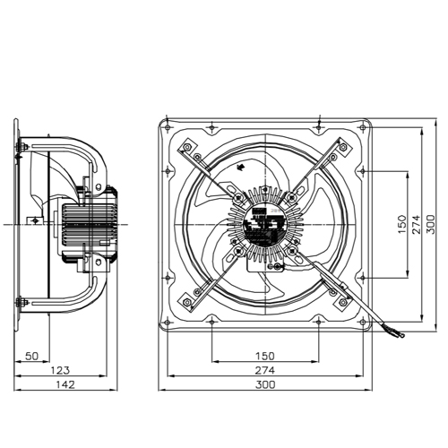 Quạt hút gió gắn tường TFP-F20ASE Fanzic Hàn Quốc-Hàng Chính hãng