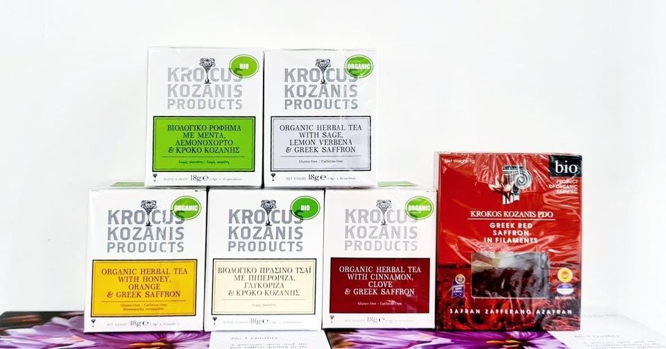 Trà Thảo Mộc Hữu Cơ Với Quế, Đinh Hương Và Nhụy Hoa Nghệ Tây Hy Lạp Krocus Kozanis