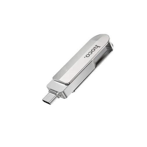 USB 3.0 2 đầu Type C và USB cho điện thoại, laptop, pc ổ cứng di động dung lượng 16 GB/ 32GB/ 64GB/ 128GB Hoco UD10 tốc độ 100Mb/s hàng chính hãng