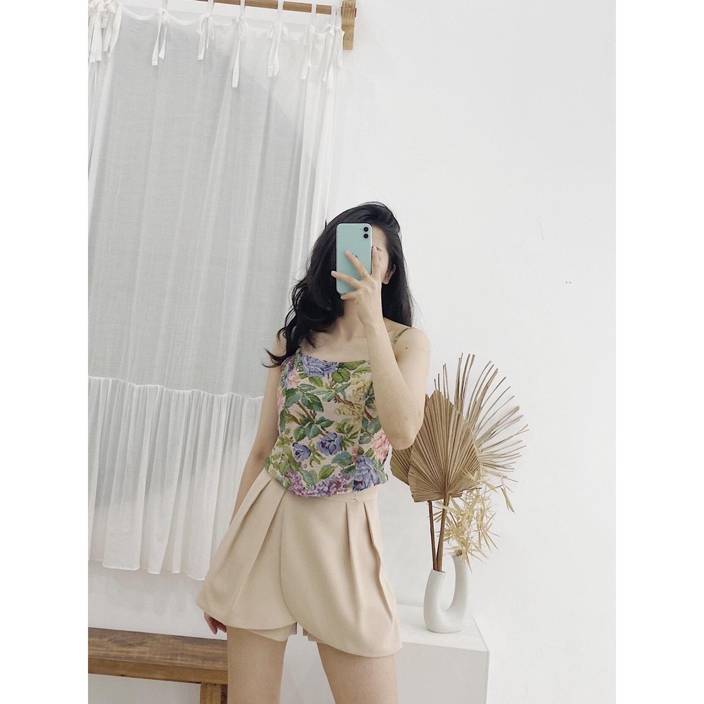 YU CHERRY | Áo nữ Pattern Scarf Cami Top YA356
