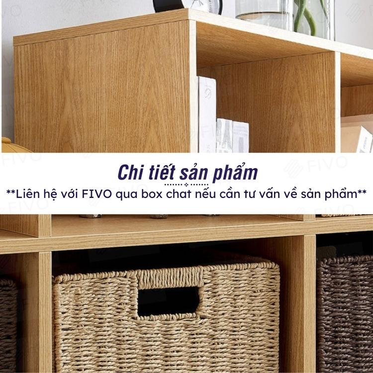 Kệ Sách Tổ Ong Gỗ MDF FIVO FB01 Màu Trắng, Có Tấm Lưng Dày Dặn, Sáng Tạo Đa Công Dụng Dễ Lắp Ráp - Hàng Chính Hãng