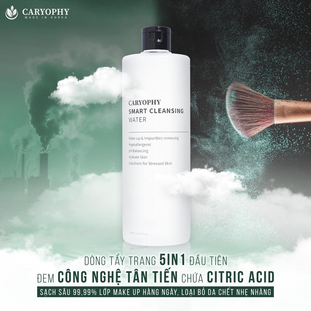 Combo 2 SP dịu da mụn và tẩy da chết dịu nhẹ Caryophy (Tẩy trang 500ml + Sữa rửa mặt 150ml)