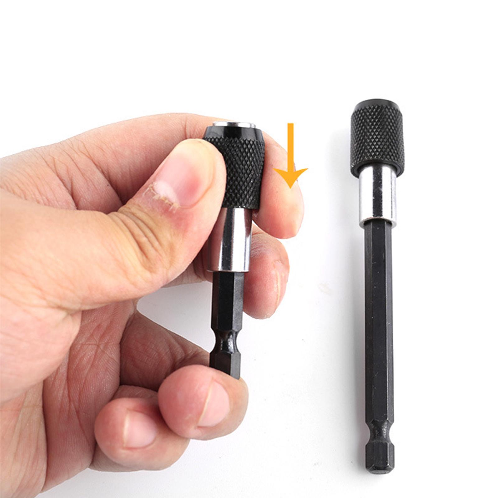 3pcs/set Magnetic Screwdriver Bit Holder 2.5" 4" 6" Hex Shank 1/4-inch Quick Change Drill Bit Extension