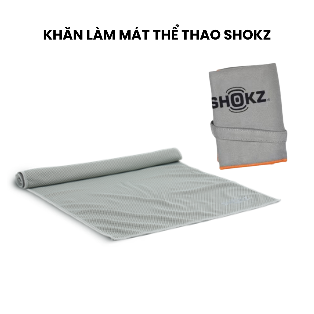 Khăn làm mát thể thao, kích thước:cm, nhãn hiệu Shokz - Hàng Chính Hãng