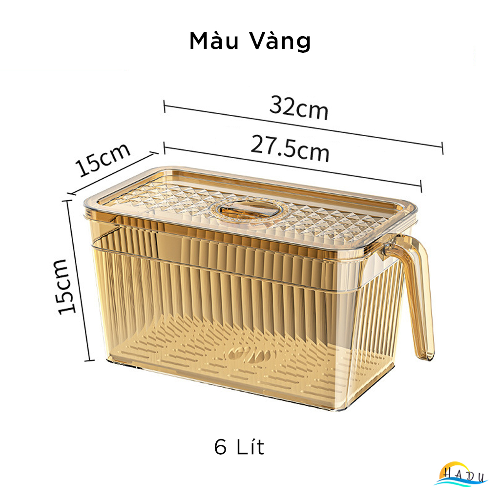 Hộp Đựng Trái Cây Hoa Quả Trong Tủ Lạnh Có Nắp Nhựa PET Trong Suốt Cao Cấp Đạt Chất Lượng Đức CCKO