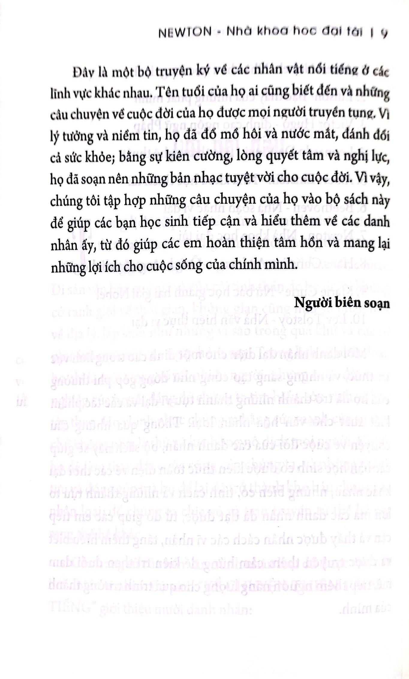 Kể Chuyện Thiên Tài Nổi Tiếng - Newton - Nhà Khoa Học Đại Tài