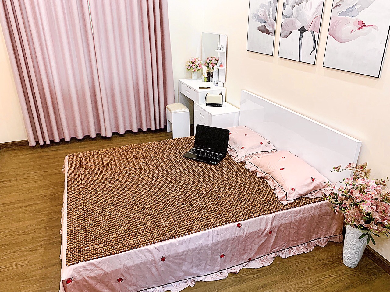 Chiếu hạt gỗ hương 1,6m x2m hạt 15ly - Nệm giường mát xa , Tấm trải giường dùng cho điều hòa .Đệm gấp đa năng tiện ích