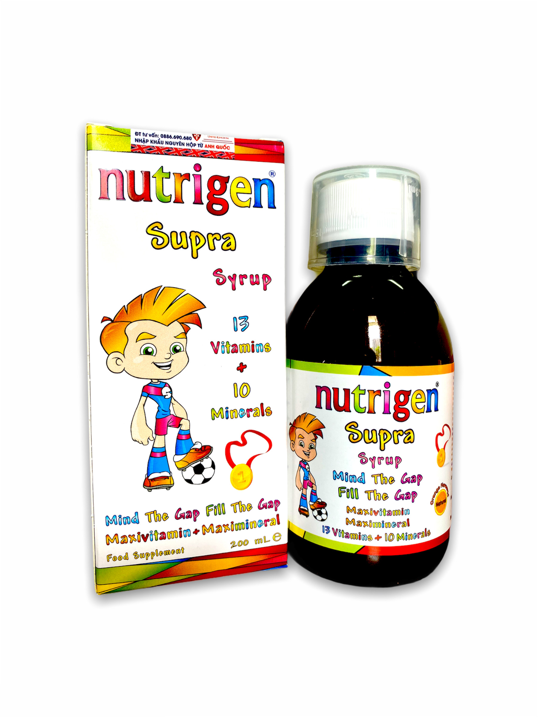 [MUA 1 TẶNG  1 XE ĐỒ CHƠI] KHI MUA 1 Nutrigen Supra Syrup - Siro Bổ Sung Dinh Dưỡng Và Vi Chất cho trẻ em