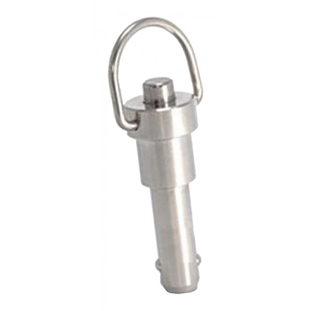 3 Pcs Stainless Steel Push Button Pin Quick-Release Pin Ring Handle Pins 6mm 50mm