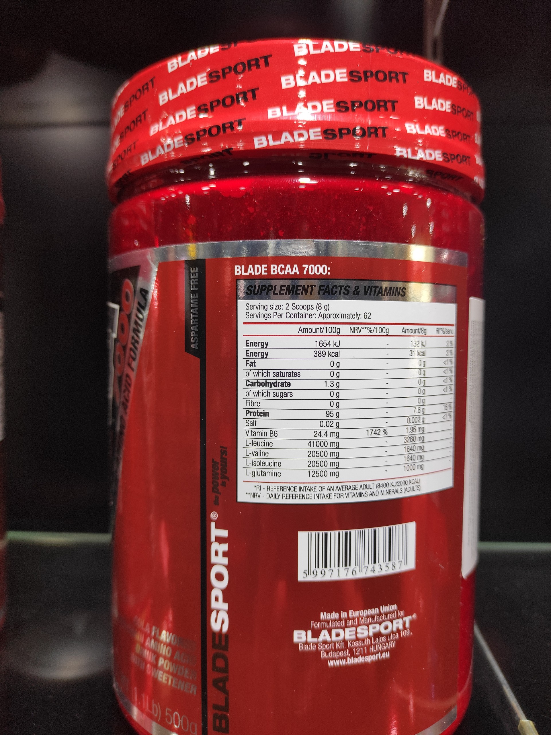 Tăng sức bền, phục hồi cơ BCAA High Speed (250g)