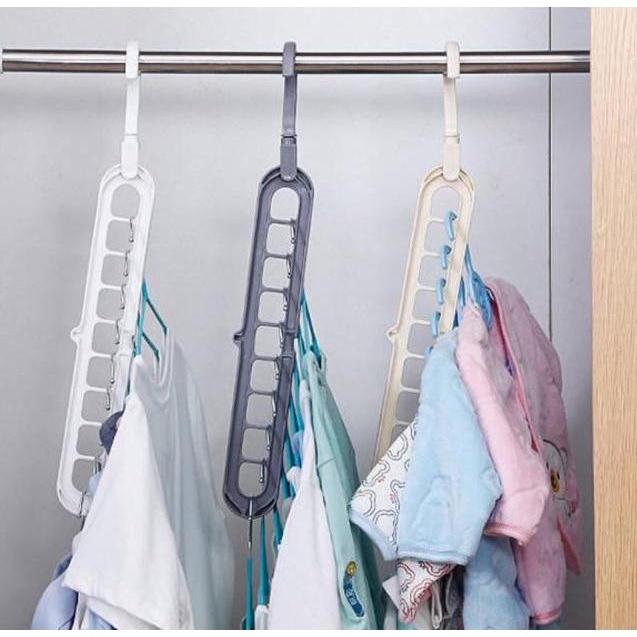 COMBO 03 Móc treo quần áo Đa Năng 9 lỗ Tiết Kiệm không gian
