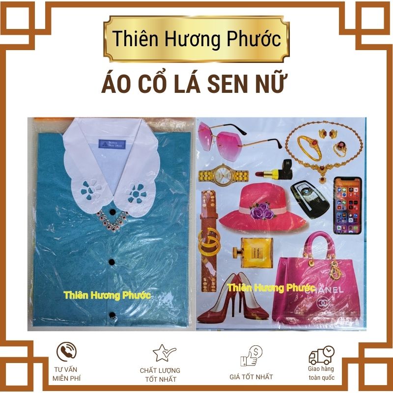 Quần áo bà cổ lá sen cao cấp