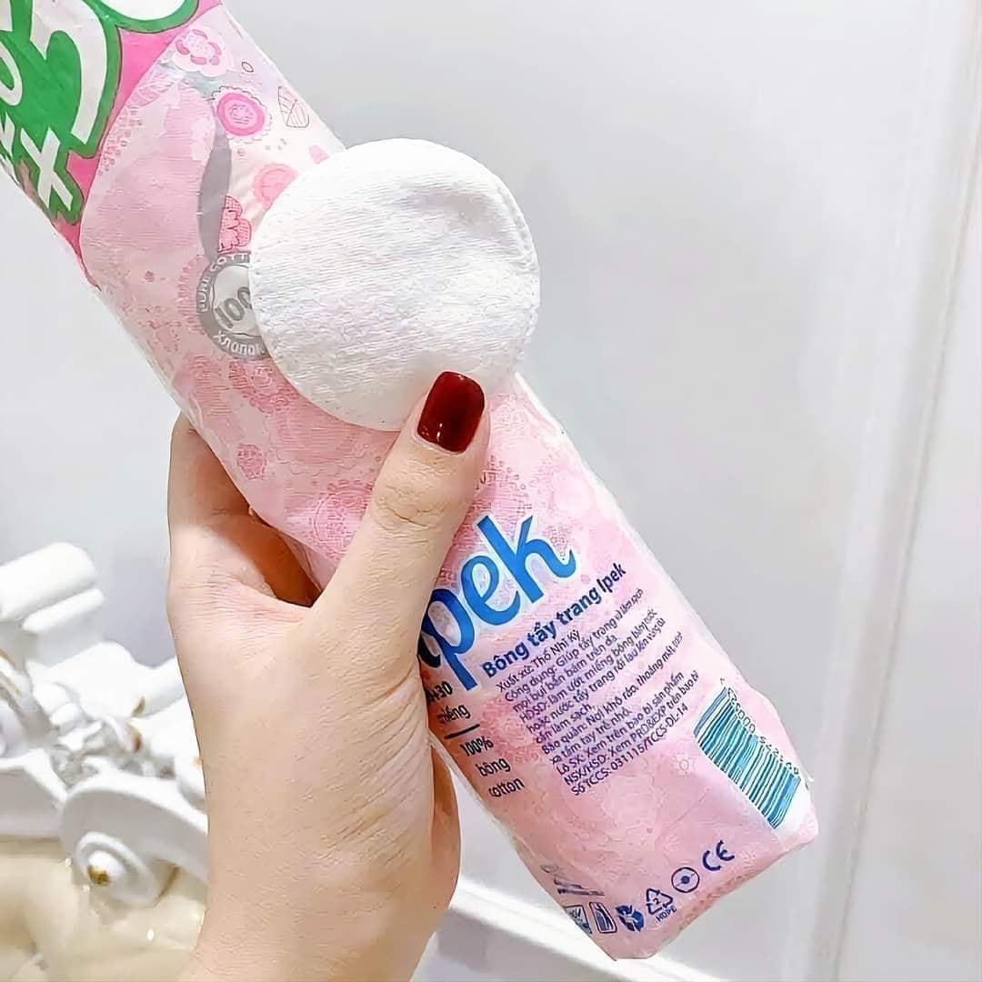 combo 6 Bông lau mặt Cotton ipek 150 MIẾNG