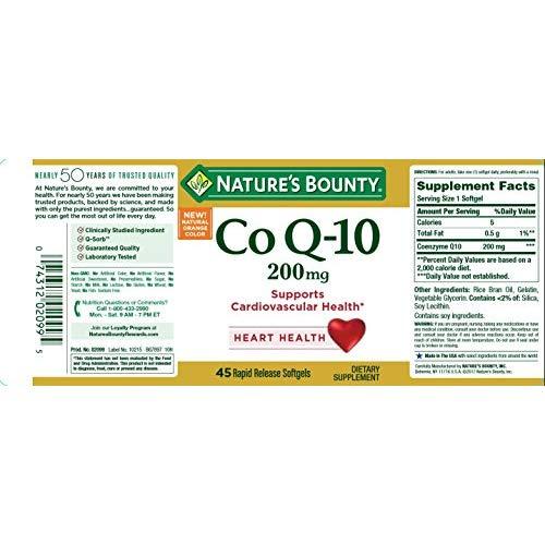 Viên Uống Natures Bounty CoQ10 200mg