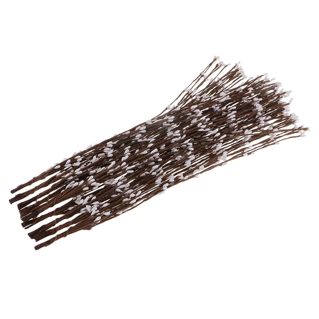 Artificial Pip Berry Garland for DIY Wreath Hair Band Craft White