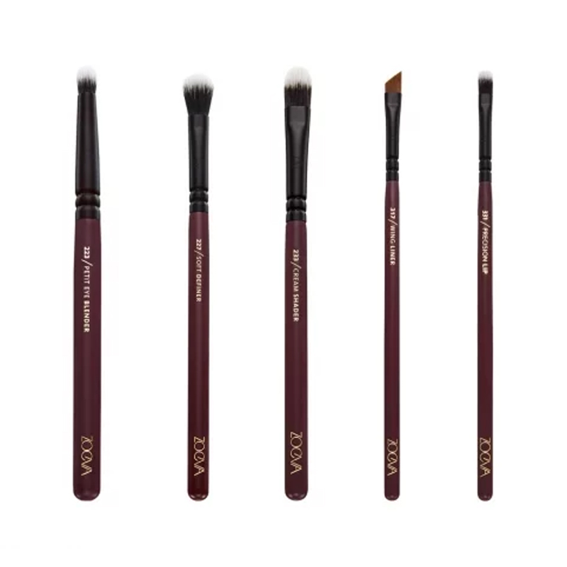 Bộ Cọ Trang Điểm ZOEVA Chuyên Nghiệp 10 Cây OPULENCE BRUSH SET Cực Mềm Mại Sang Trọng Túi Đựng Dây Khóa Kim Loại ( Đỏ )+ Tặng kèm 1 miếng rửa cọ Brush egg