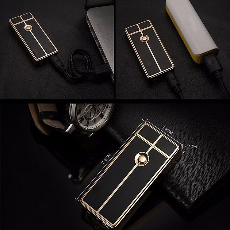 Vỏ Hột Quẹt Bật Lửa sạc điện USB JOBON Zb308a Thiết Kế Đẹp Độc Lạ - giao họa tiết ngẫu nhiên