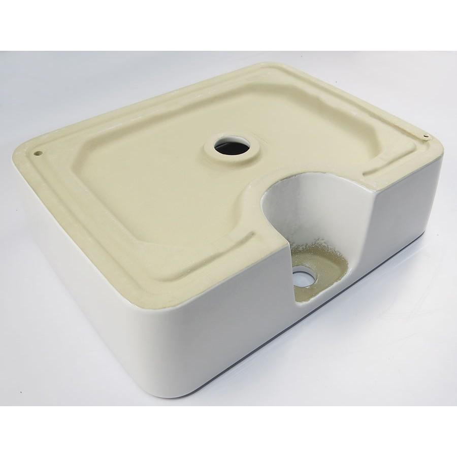 Chậu Lavabo sứ vuông dương bàn, men Nano tuyết sáng bóng Eurolife EL-LVB04 (Trắng)