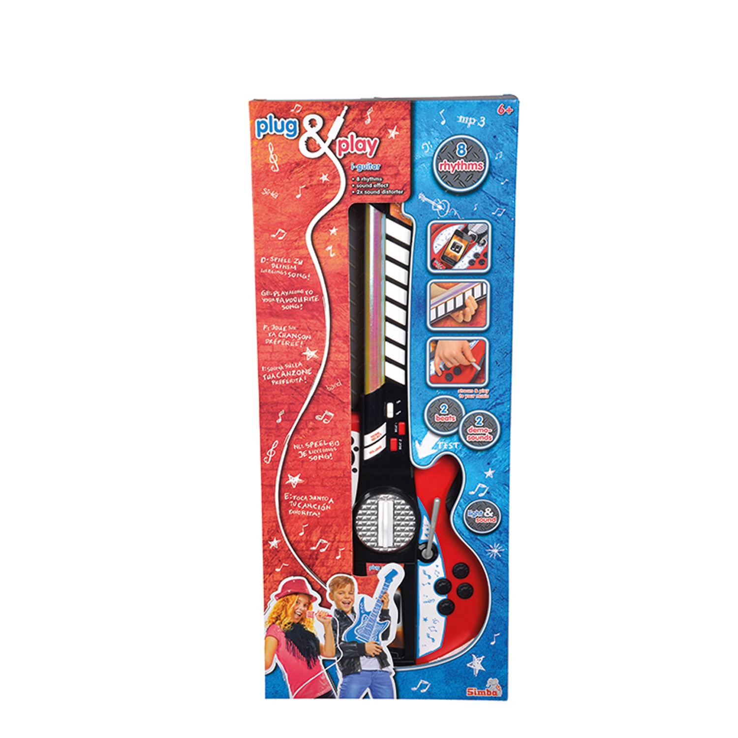 Đồ Chơi Guitar Cho Bé PLUG &amp; PLAY Light Guitar 106838628 - Đồ Chơi Simba