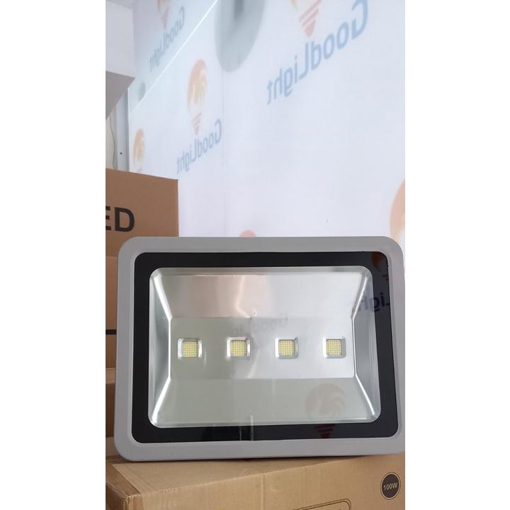 Đèn pha led P03 200W goodlight vỏ xám sáng trắng, chiếu sáng ngoài trời, chiếu sáng bảng hiệu