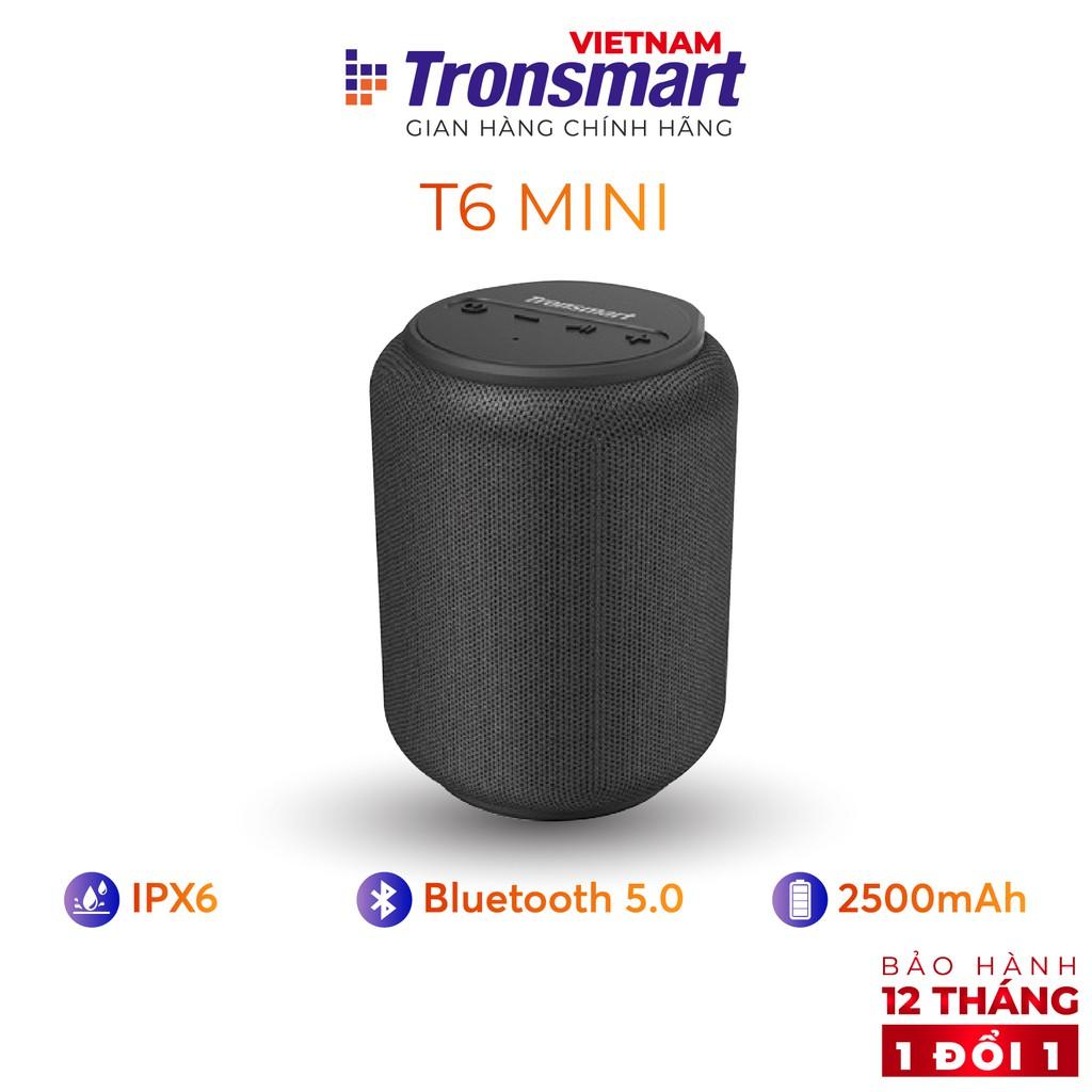 Loa Bluetooth 5.0 Tronsmart Element T6 Mini Chống nước IPX6 - 15W - Hàng chính hãng