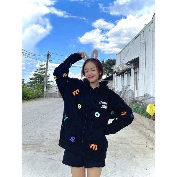 Áo Khoác Hoodie TEXT SHY Unisex More simple ( Hình thật )