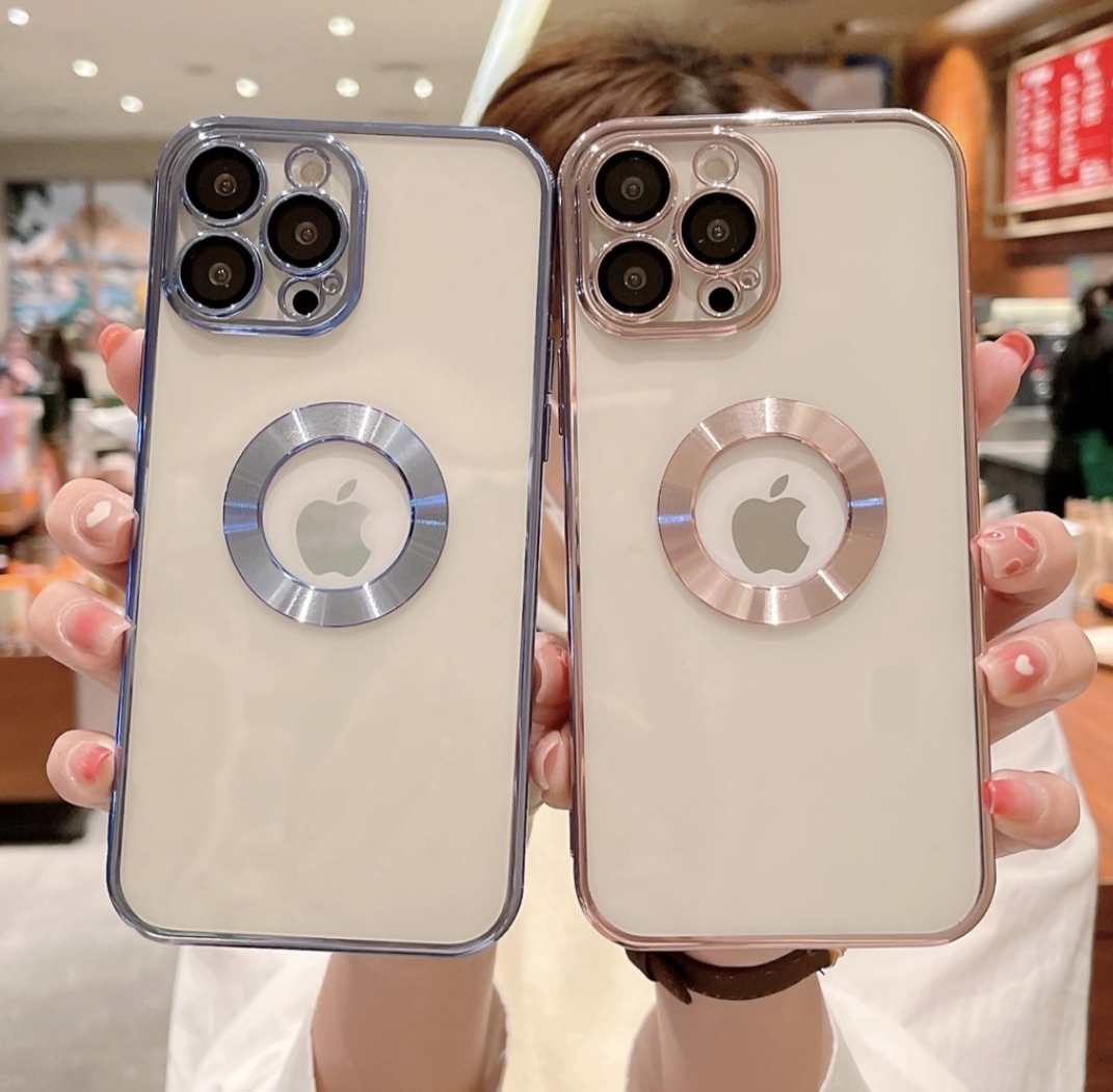 Ốp lưng viền màu, hở táo có kính bảo vệ camera dành cho iphone 12 Pro