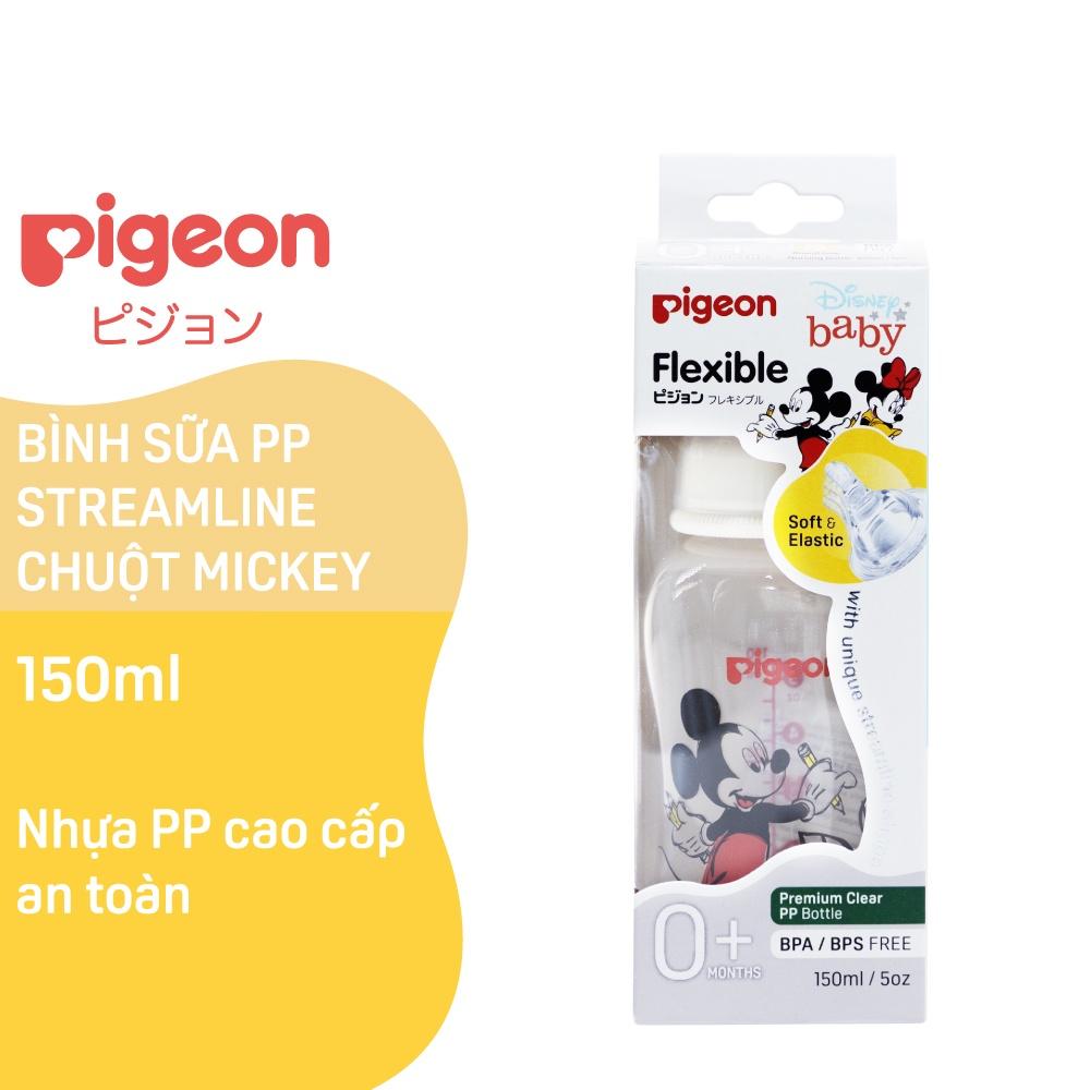 Bình Sữa PP Streamline Pigeon Hình Chuột Mickey 150ml/250ml