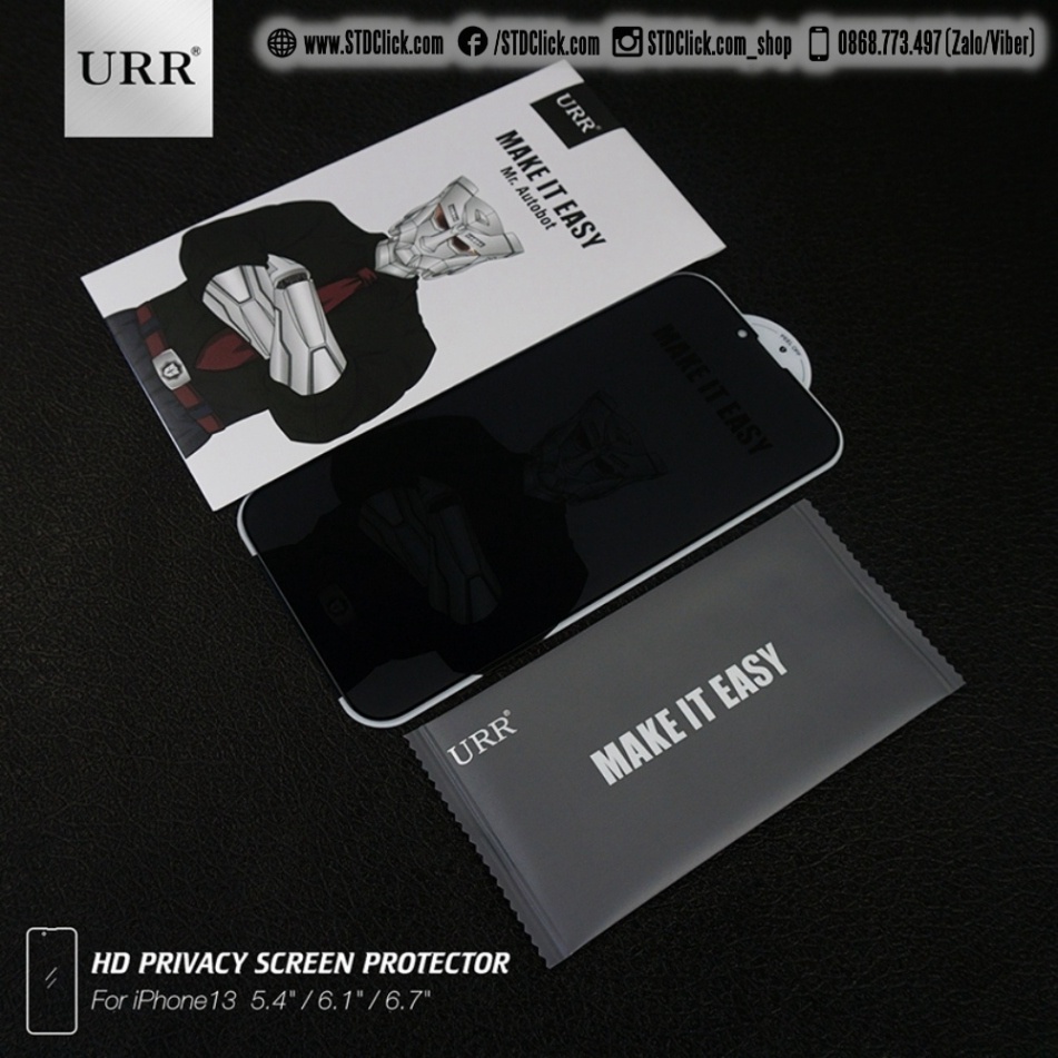 KÍNH CƯỜNG LỰC CHỐNG NHÌN TRỘM DÀNH CHO ĐIỆN THOẠI IPHONE 14 PRO MAX - 14 PRO - 14 PLUS - 13 PRO MAX - 13 PRO URR AUTOBOT