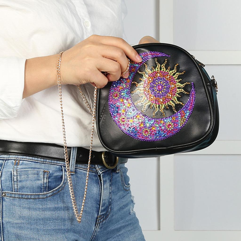 Creative Special Shaped Diamond Painting Tassel Crossbody Bags