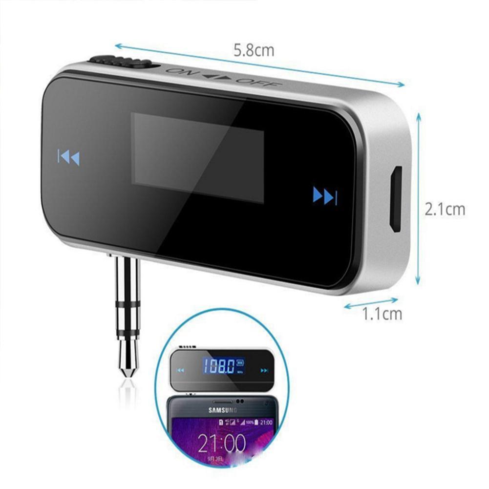 Đài Phát Thanh Nhạc 3.5Mm, Máy Nghe Nhạc Mp3 Trên Xe Hơi, Máy Phát Fm Không Dây, Màn Hình Hiển Thị LCD, Máy Phát Âm Thanh Trong Xe Hơi, Cho Android , Phụ Kiện Ô Tô