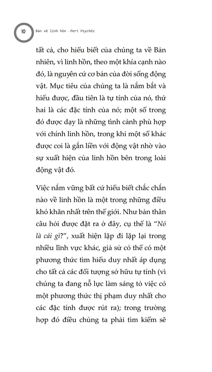 Bàn Về Linh Hồn - Peri Psychēs - Tác Phẩm Triết Học Kinh Điển (Tái bản lần thứ nhất) - Aristotle; Lan Anh dịch; Lê Duy Nam hiệu đính