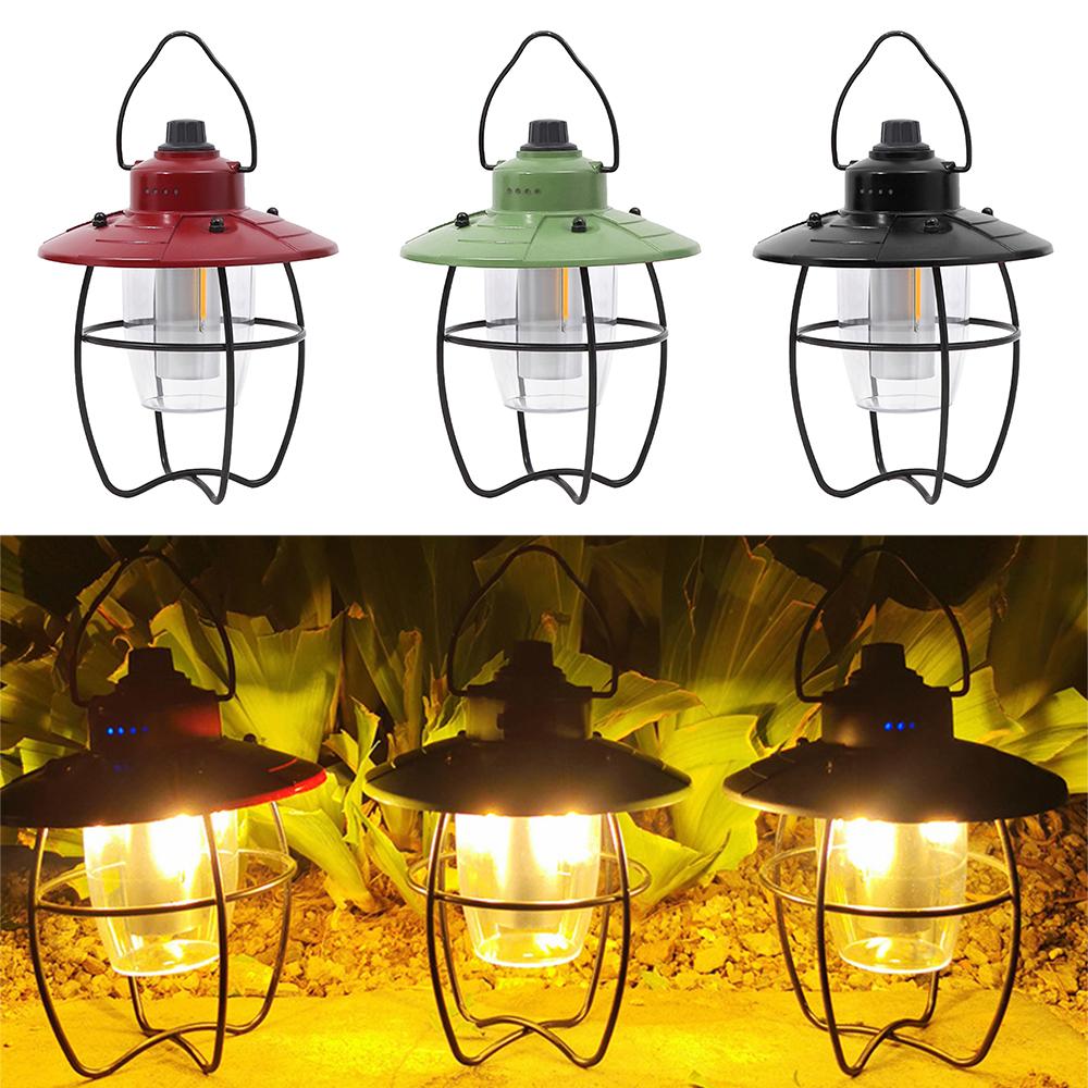 USB Recharegable Camping Lantern Hanging Tent Light for Outdoor Camping Fishing Backpacking