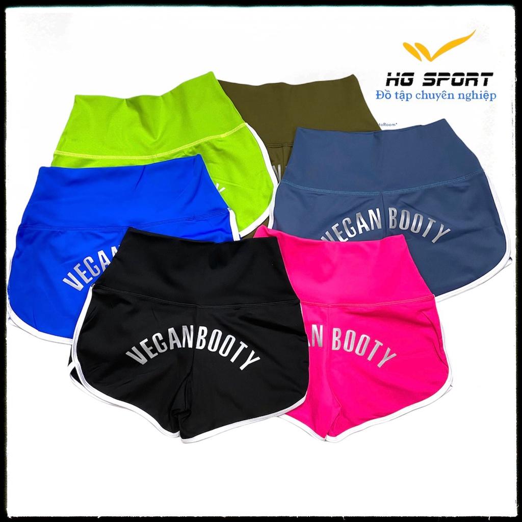 Đồ Tập Gym, Aerobic, Thể Thao nữ, Quần Đùi Lưng Cao Hg Sport QD001