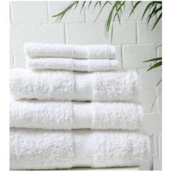 Combo 2 Khăn Trắng 100% Cotton Cao Cấp - Dùng cho Gđ, Khách Sạn, Spa, Homestay : 2 Kích Thước Chuẩn (60*120cm) & (40*90c