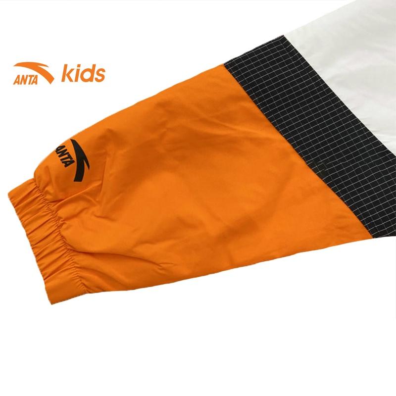 Áo khoác gió bé trai Anta Kids chất liệu chống nước, kiểu dáng hoodie 352138650