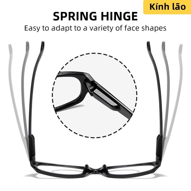 Kính Viễn Thị Đọc Báo Gọng Lò Xo , Hàng bán chạy tại các cửa hàng, chất liệu nhựa thông mã Y3725 đủ độ từ 1 tới 4 độ