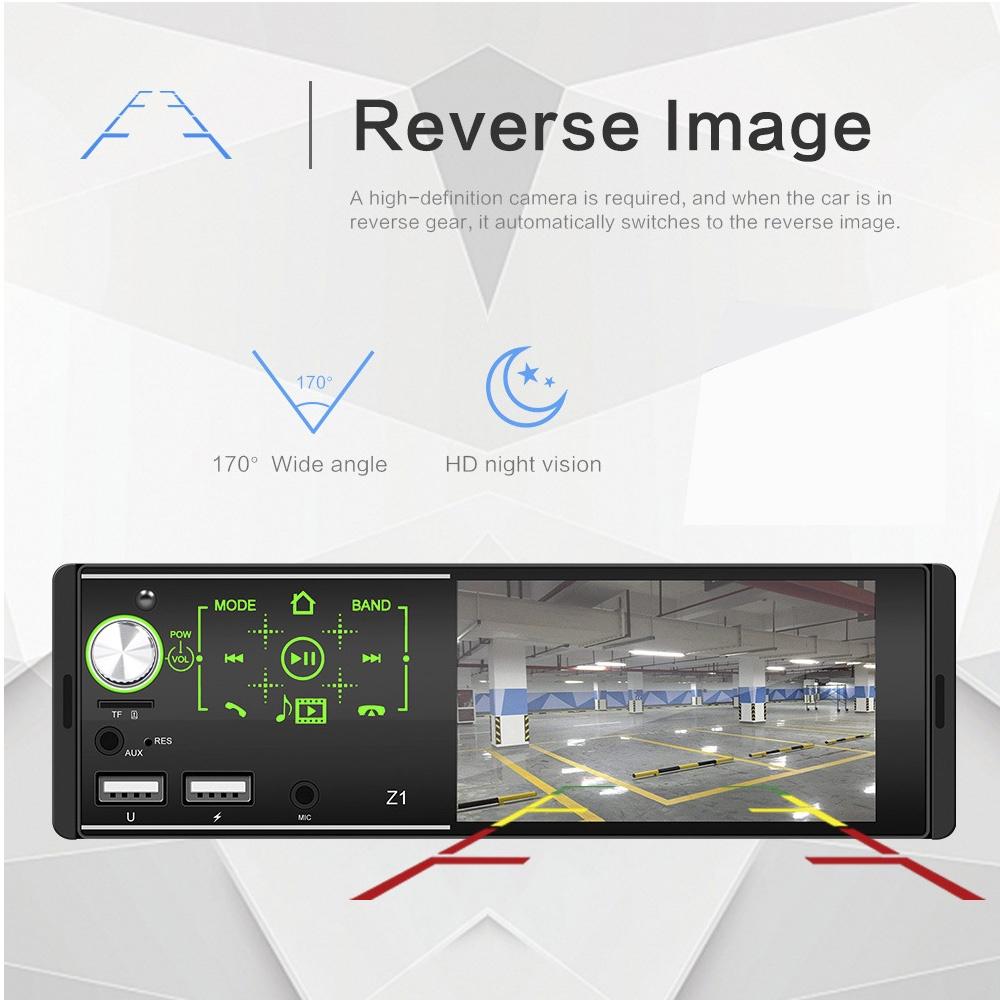 4.1 Inch Touch Screen Car MP5 Player 1Din Auto FM Stereo Audio Radio Bluetooth Steering Wheel Control