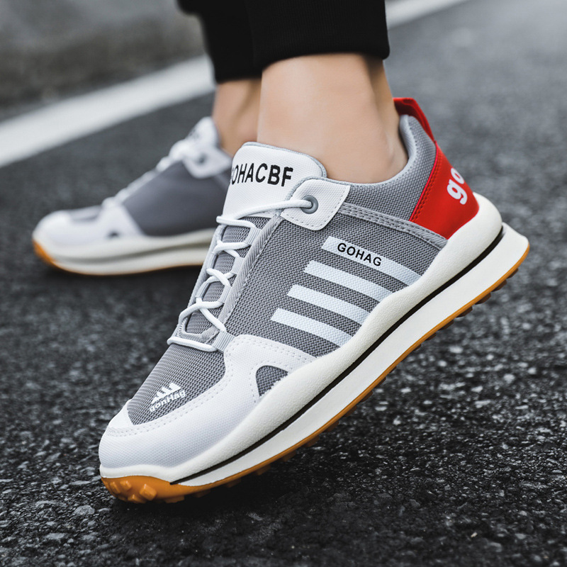 Giày Thể Thao Nam MENDO - Giày Sneaker Màu Đen - Trắng, Thiết Năng Động, Gót Phẳng Chống Mài Mòn - G5451