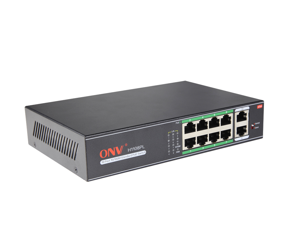 BỘ CHIA MẠNG SWITCH POE 8 PORT 10/100M + 2 PORT UPLINK - Hàng chính hãng