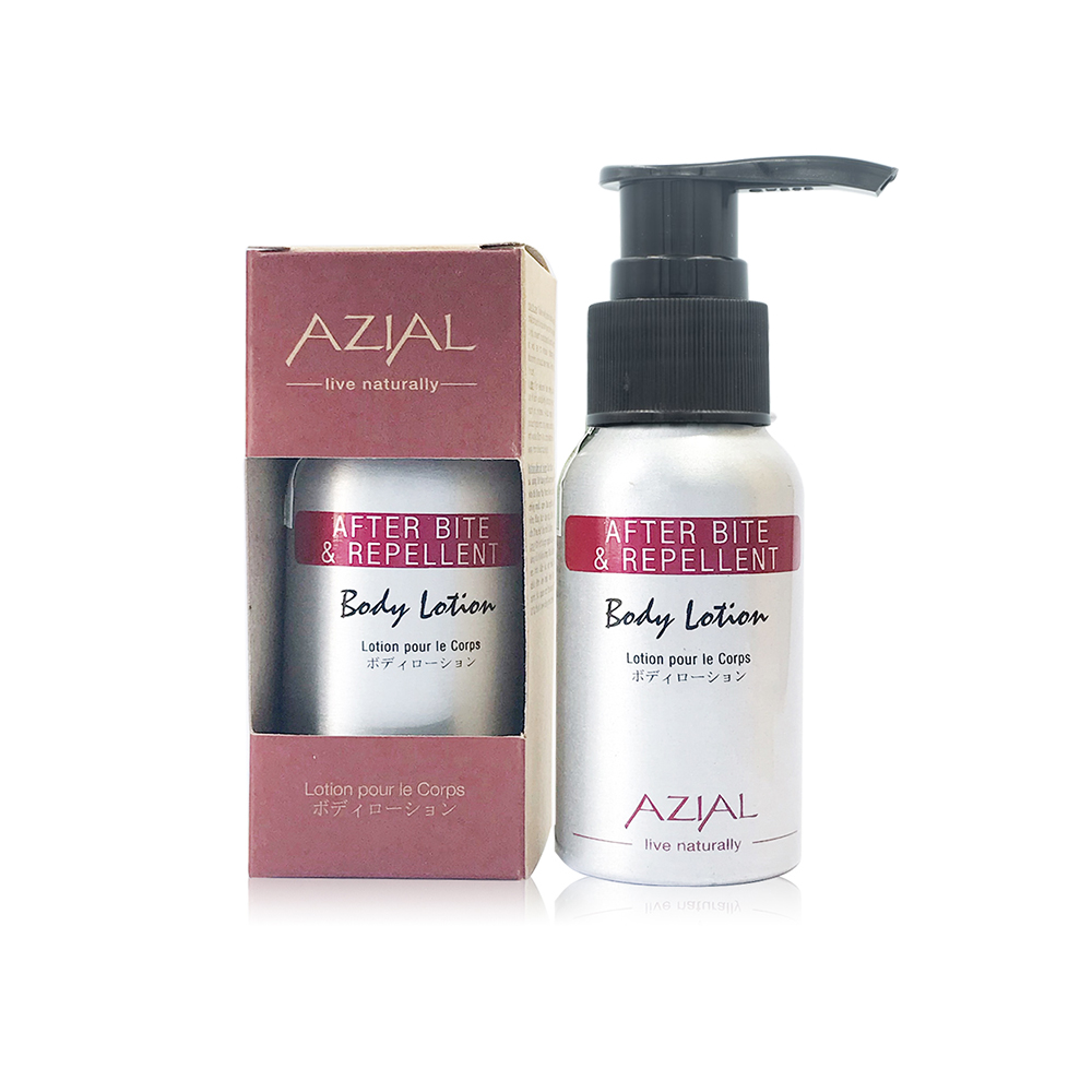 Sữa dưỡng thể AZIAL After Bite &amp; Reppelent Body Lotion, 100% thiên nhiên, phòng chống muỗi và côn trùng cắn, chai 50ml