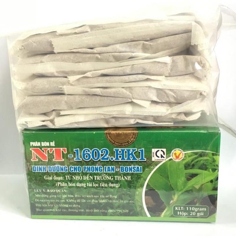 Combo 3 hộp phân bón chậm tan dạng túi lọc cho lan hộp 20 túi NT-1602 HK1 cung cấp dinh dưỡng cho phong lan