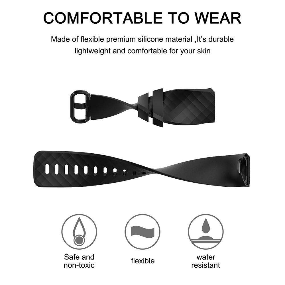 Dây đeo thay thế bằng silicon cho Fitbit Charge 4 3 SE
