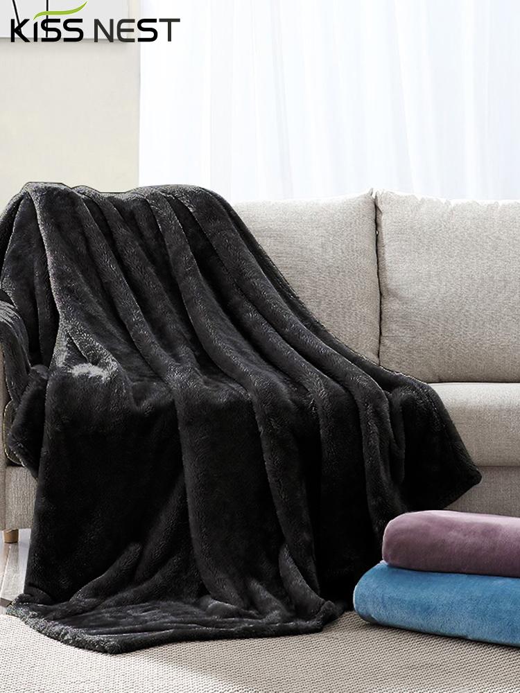 Đồng Bằng Màu Sắc Đa Năng Dép Nỉ Chăn Dành Cho Phòng Ngủ Giường Sofa Xe Du Lịch Cho Bé Trưởng Thành Thú Cưng, 19 Màu Sắc