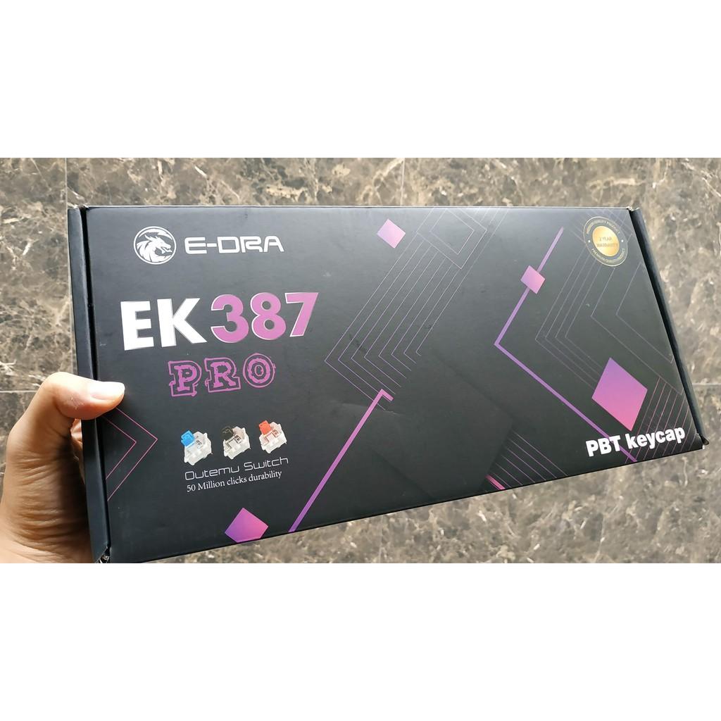 Phím cơ E-Dra EK387 PRO keycaps PBT - Hàng chính hãng bảo hành 2 năm ░G░I░Á░ ░R░Ẻ░