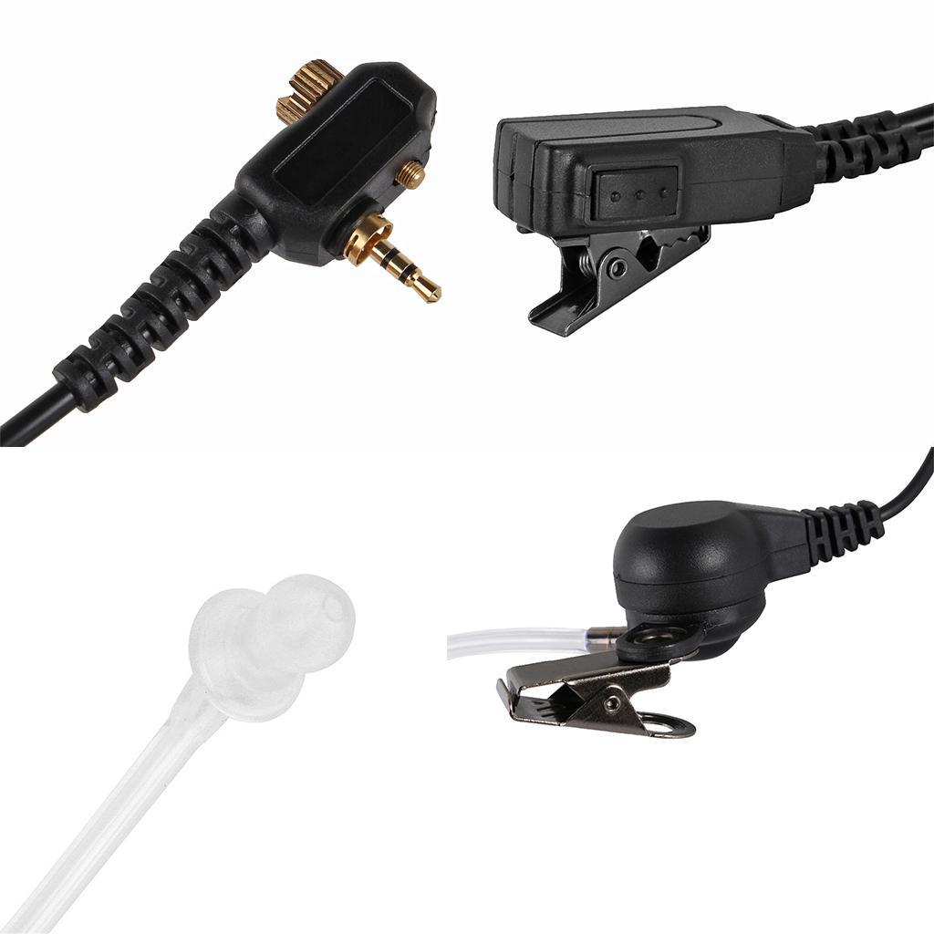 1Pin PTT Mic Covert Acoustic Tube Earpiece Headset For Motorola MTH600 MTH650 MTH800 MTH850 MTP850 MTS850 2 Way Radio Walkie Talkies