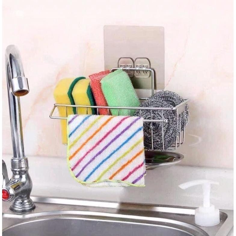 Kệ Inox đựng đồ rửa chén - Có khay hứng nước