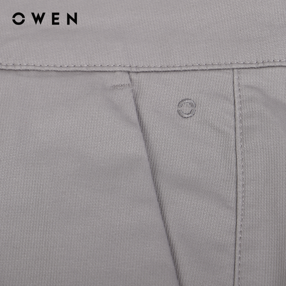 Quần khaki CVC Spandex Trơn