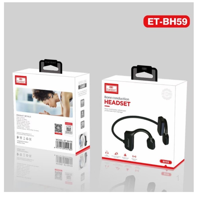 Tai nghe Bluetooth EARLDOM ET-BH59 (QUA XƯƠNG) - Hàng chính hãng