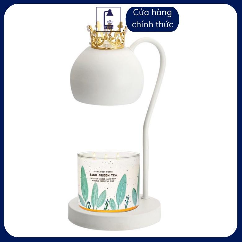 Đèn đốt nến thơm Vương miện - Dùng cho nến BBW, Yankee, Candle Cup- Chỉnh độ sáng to nhỏ